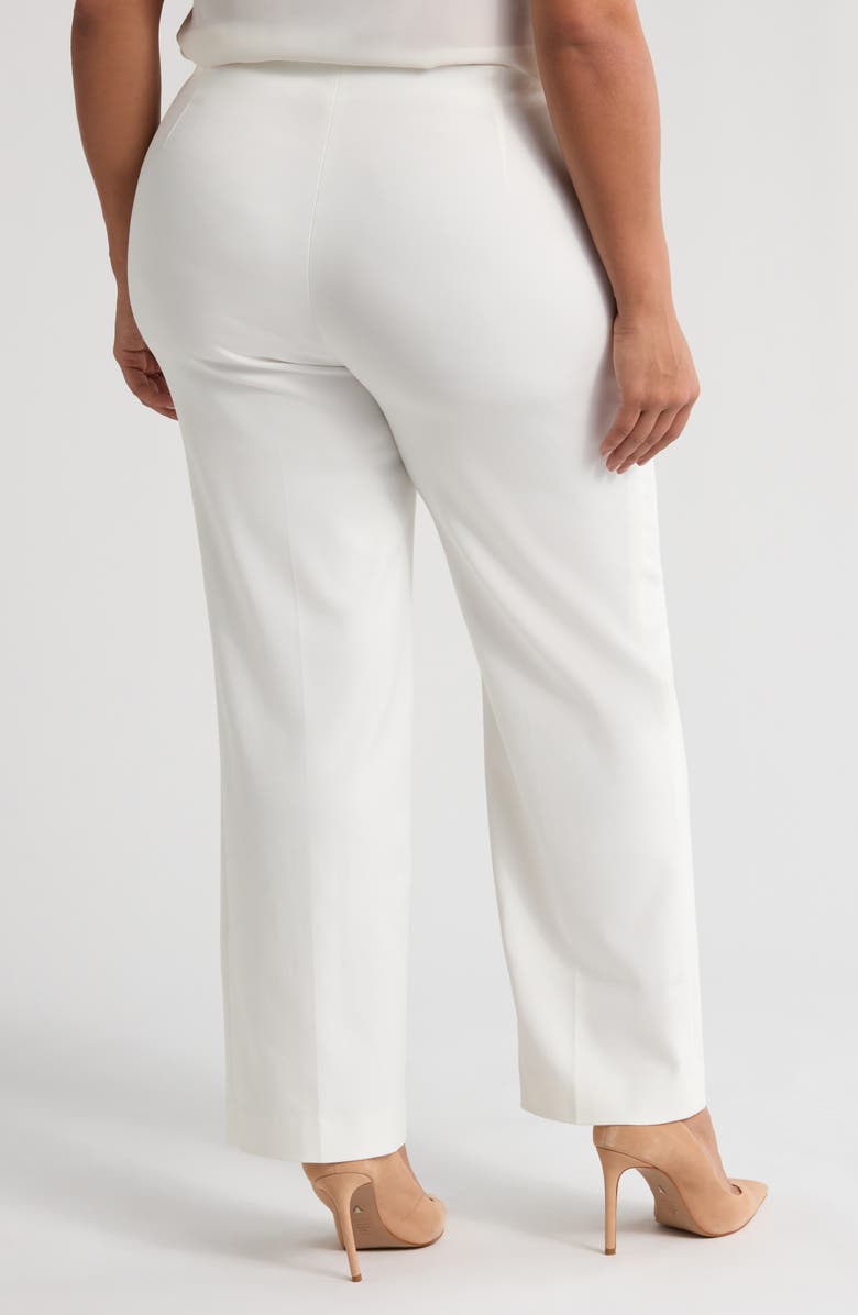 Anne Klein Pintuck High Waist Crop Trousers, Alternate, color, 