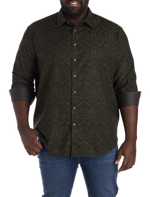 Big & Tall Highland Tonal Sport Shirt