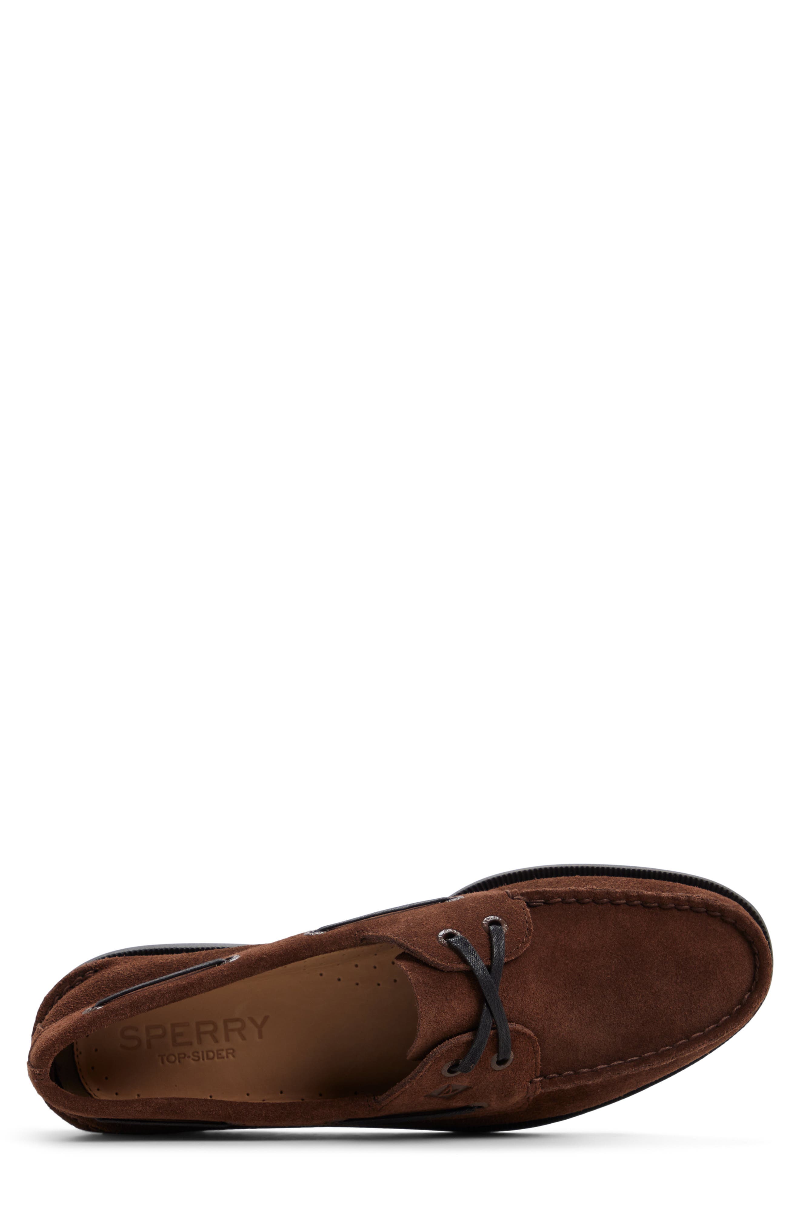 Sperry Authentic Original<sup>™</sup> 2-Eye Boat Shoe, Alternate, color, Dark Brown