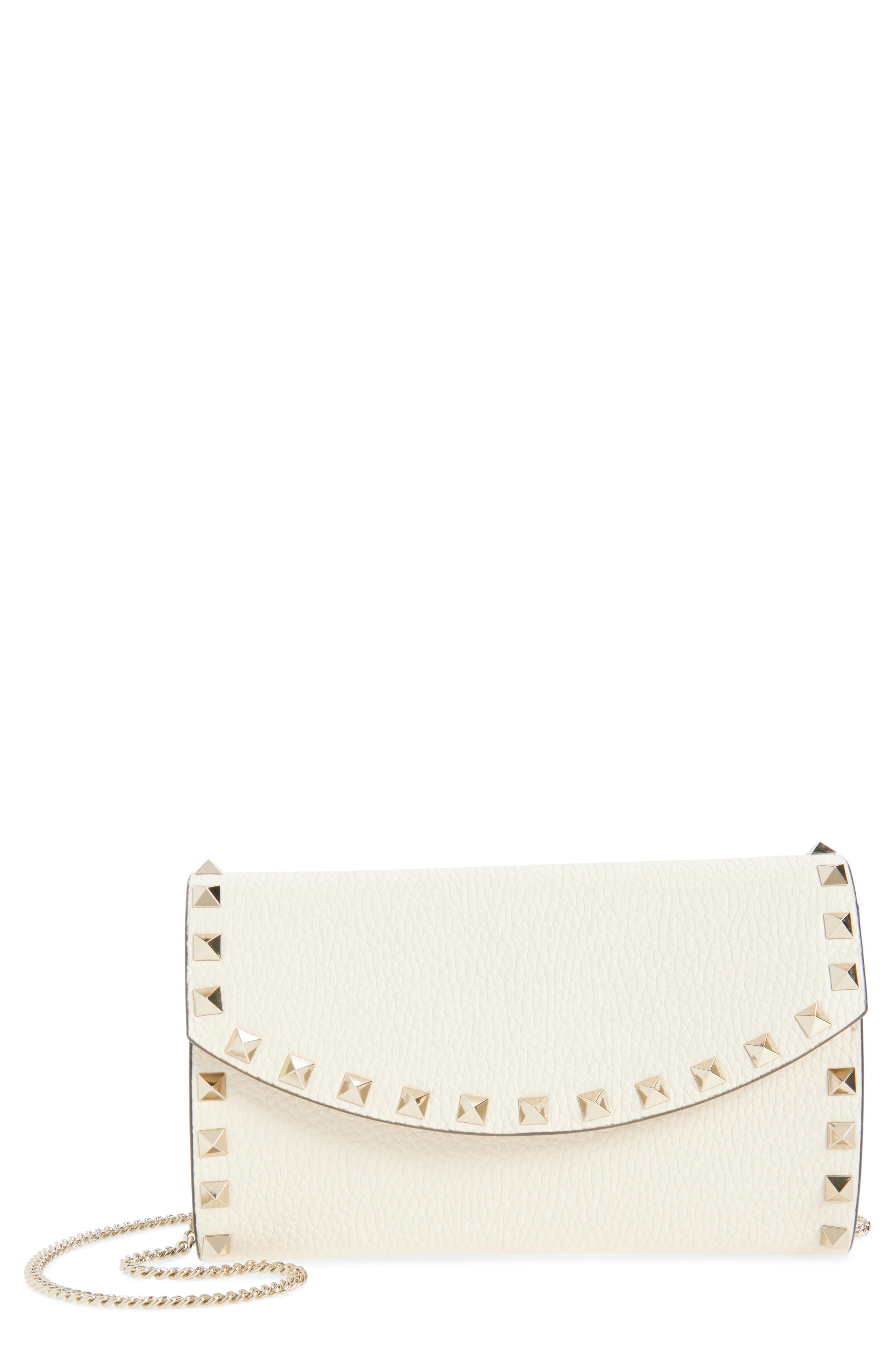 Rockstud Crossbody Bag, Main, color, LIGHT IVORY