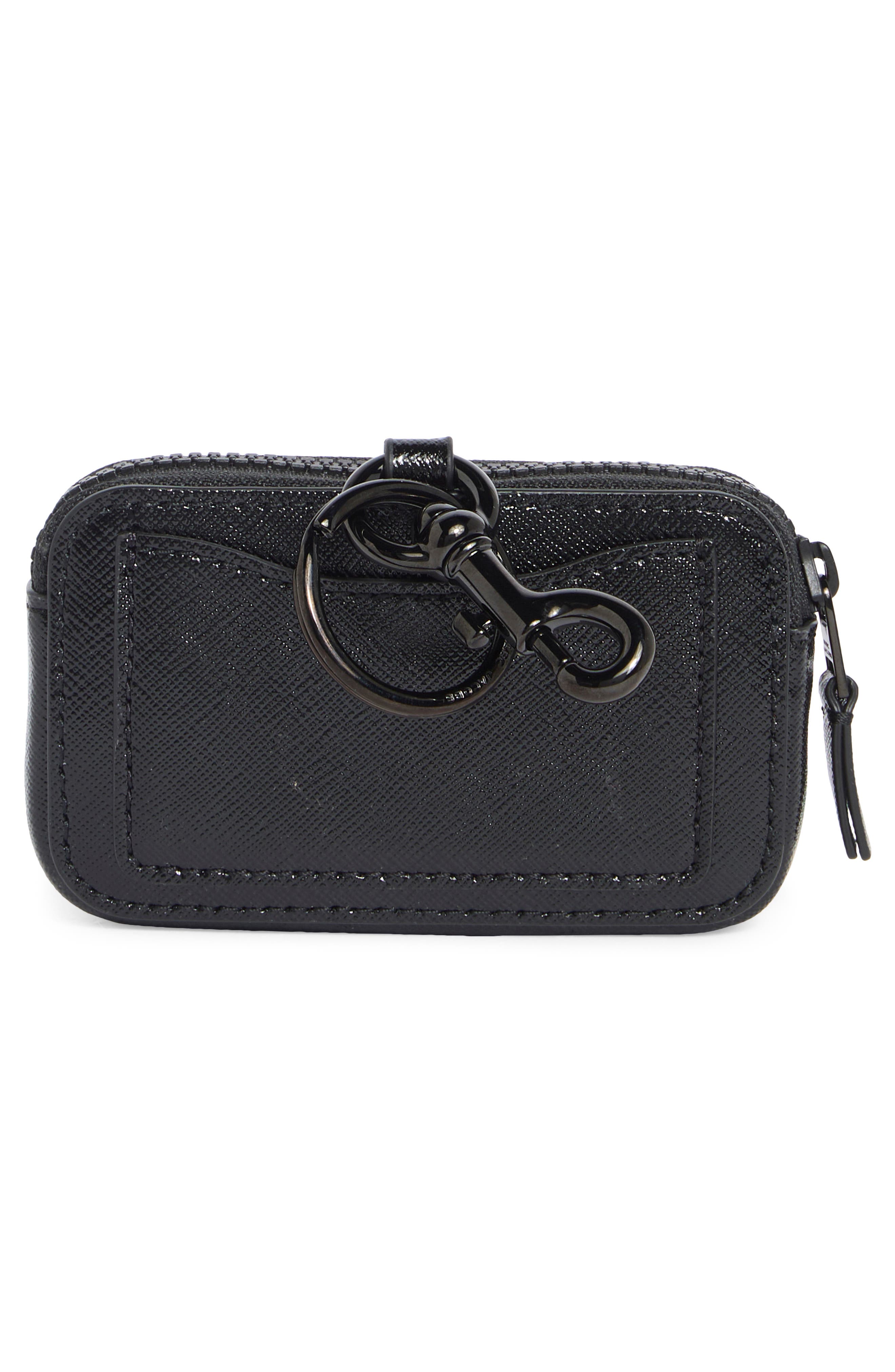 The Nano Snapshot Charm Pouch, Alternate, color, BLACK