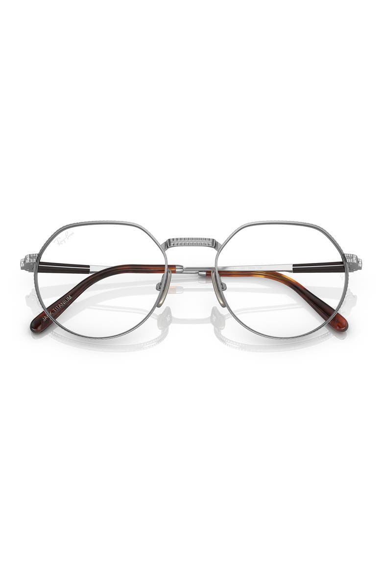 Jack 51mm Irregular Optical Glasses, Alternate, color, SILVER