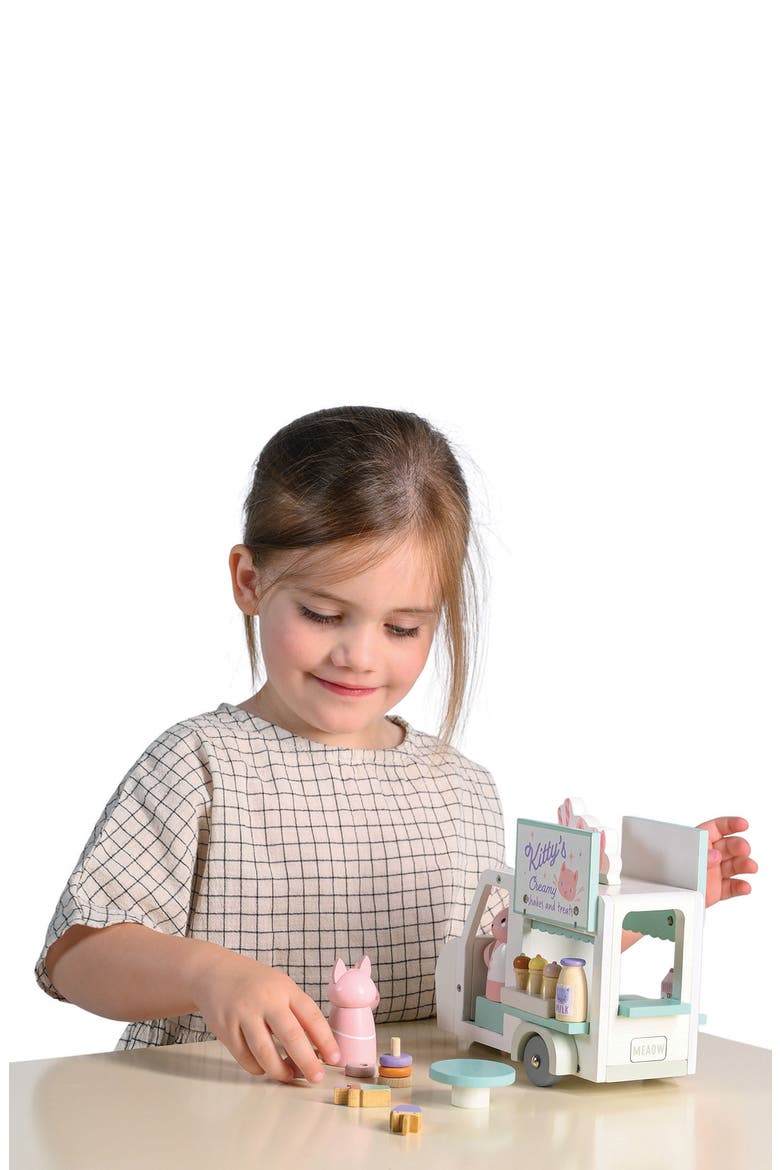 Kitty's Milkshake Van Play Set, Alternate, color, WHITE MULTI