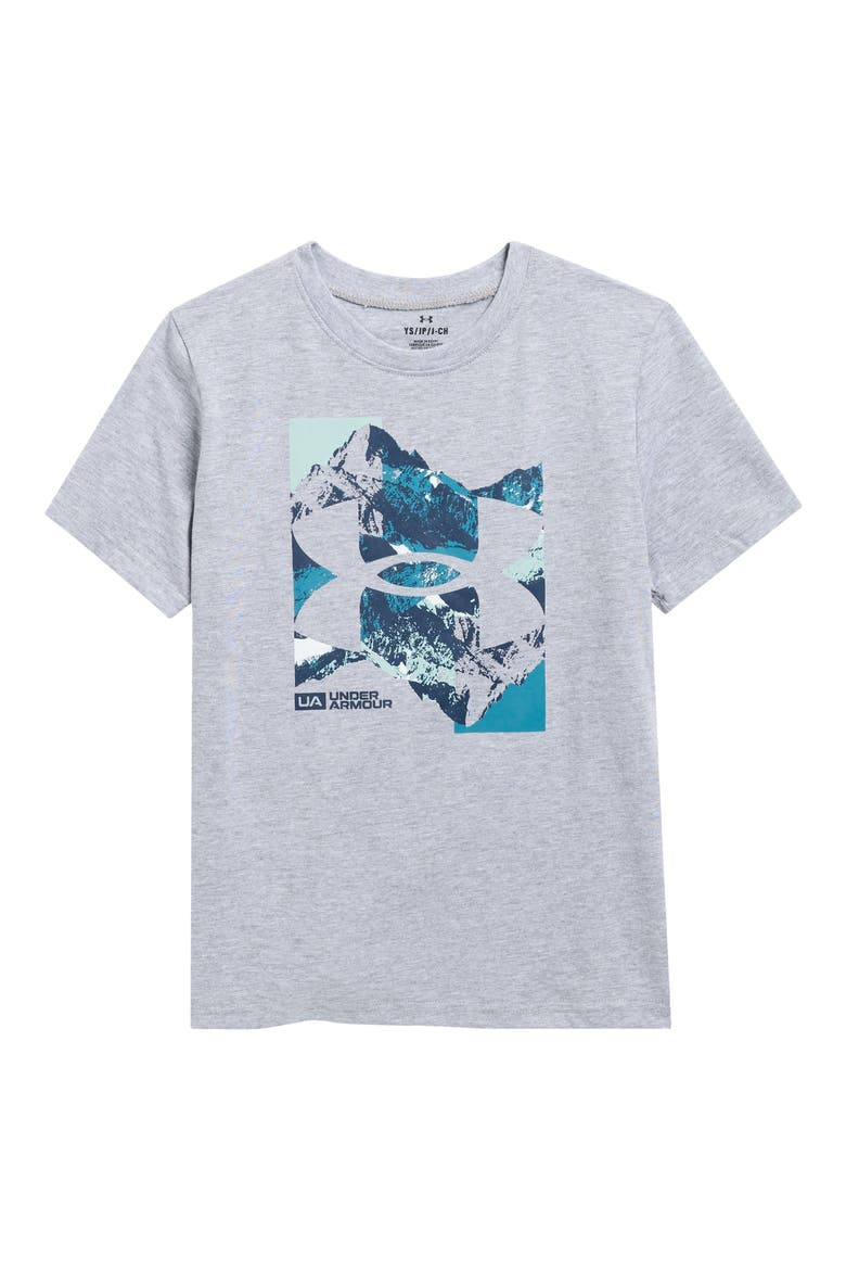 Kids' Mirror Mountain Graphic T-Shirt, Main, color, MOD GREY
