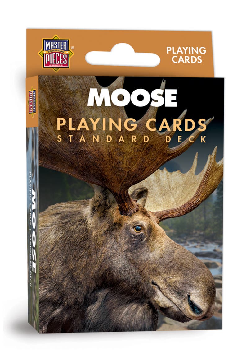 Moose Playing Cards, Main, color, Multicolor