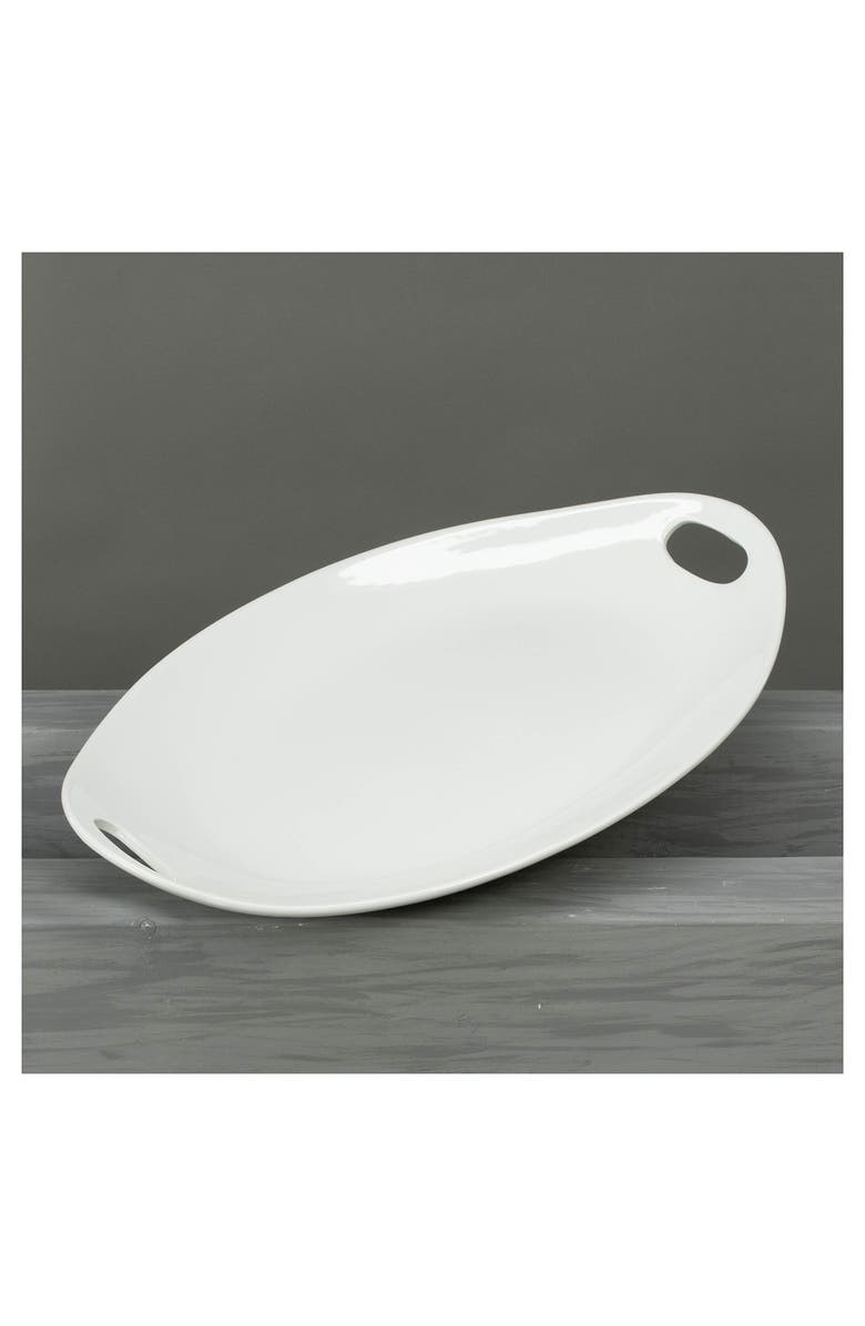 BIA Cordon Bleu Porcelain Oval Platter, Alternate, color, White