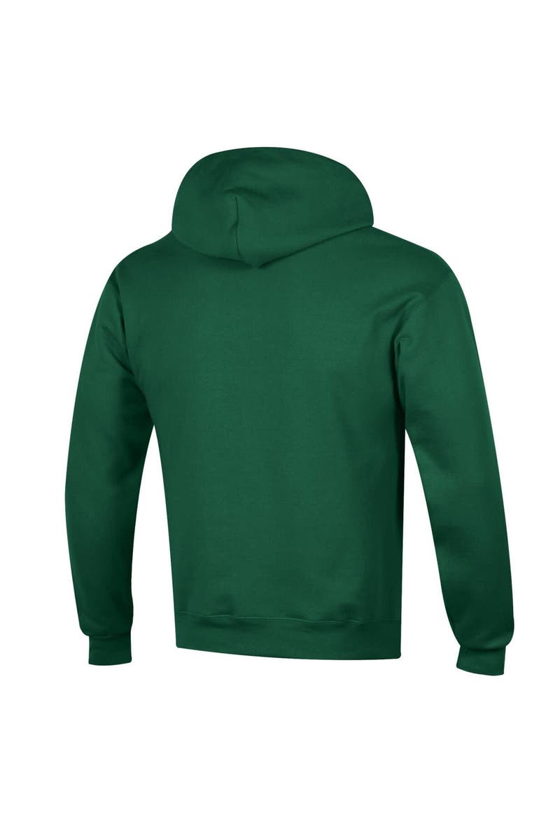 Men's Champion  Green Tulane Green Wave Arch Over Logo Pullover Hoodie, Alternate, color, Green