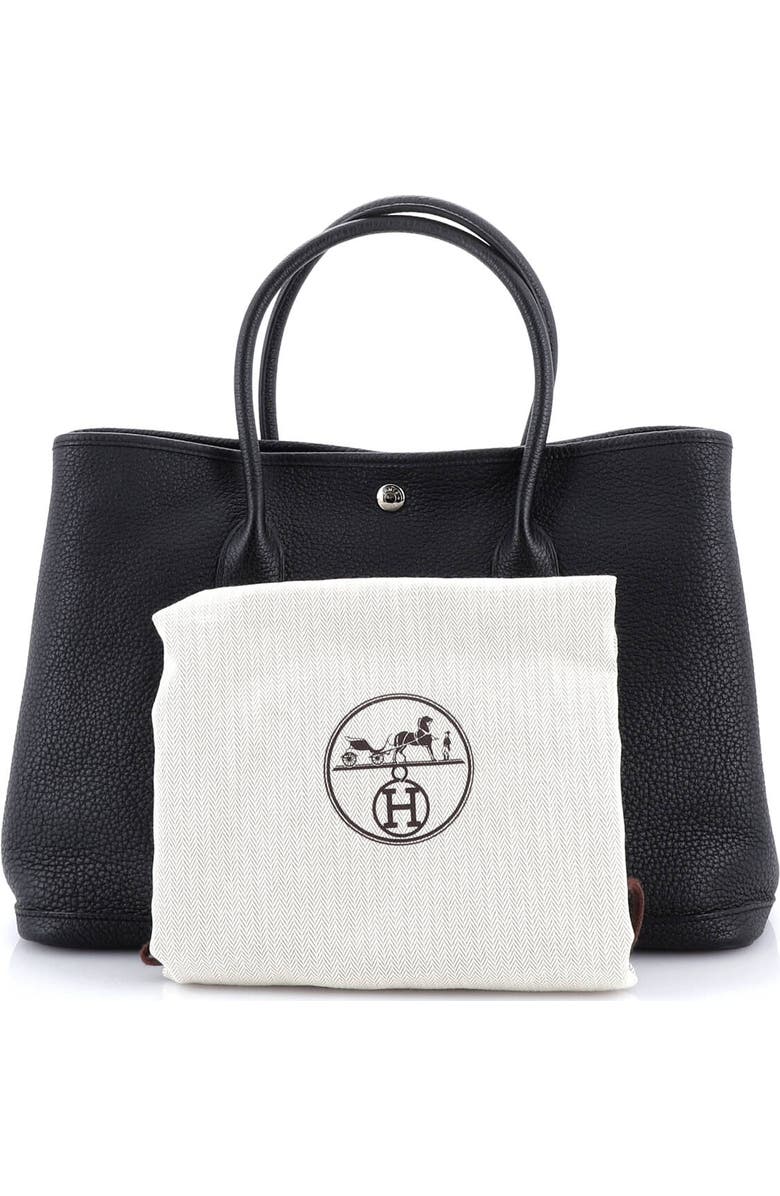 Pre-Owned Hermes Garden Party Tote Leather 36, Alternate, color, Noir