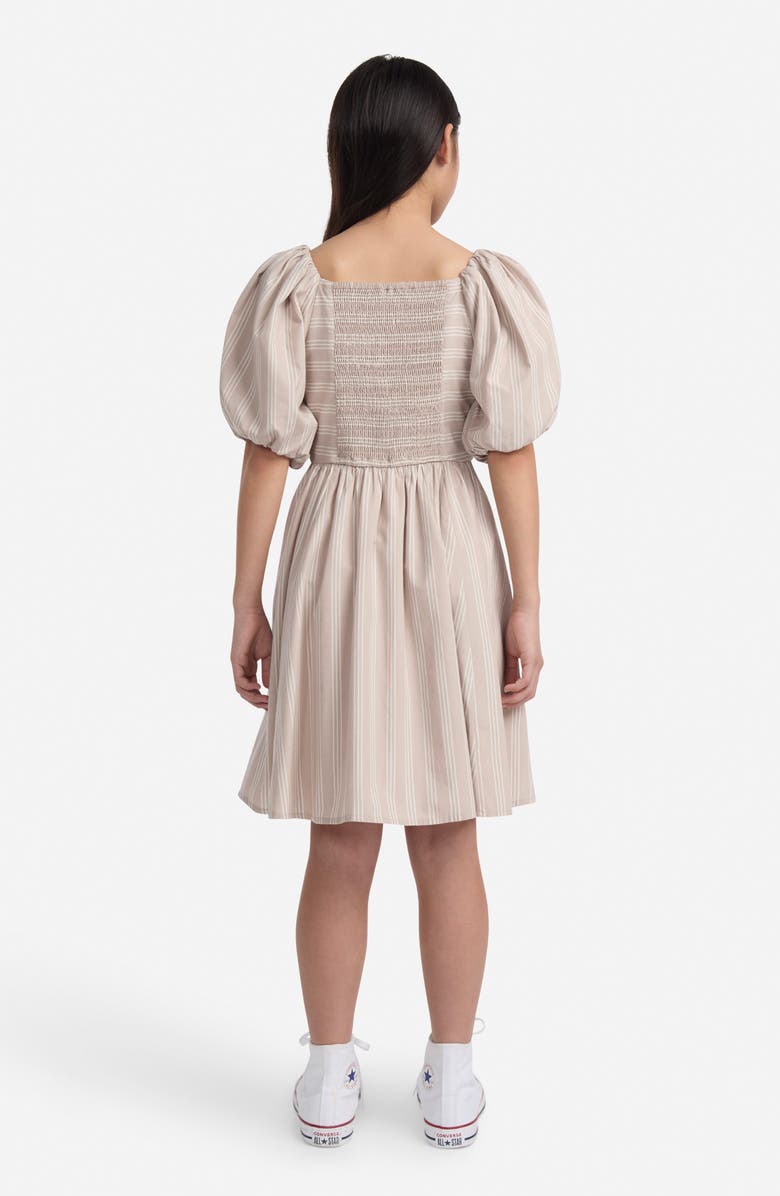 abercrombie kids Kids' Emerson Puff Sleeve Sundress, Alternate, color, Simply Taupe
