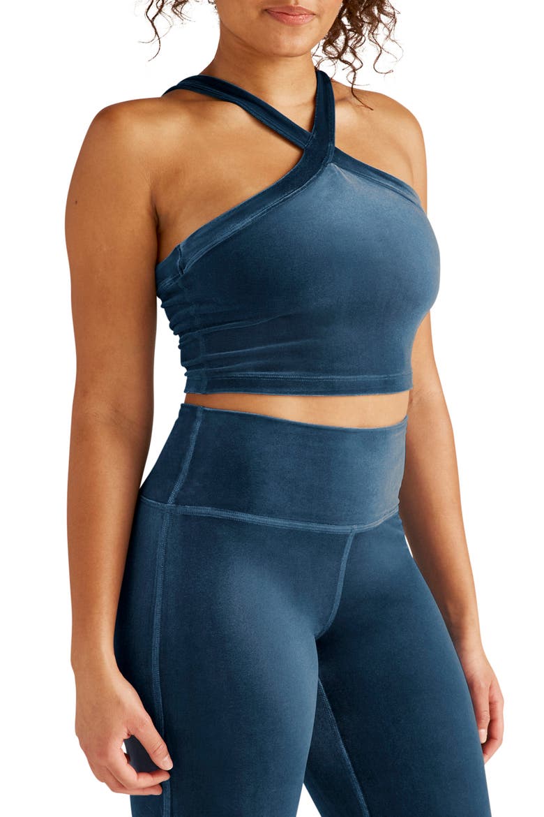 Converge Crop Tank, Alternate, color, BLUE GEM