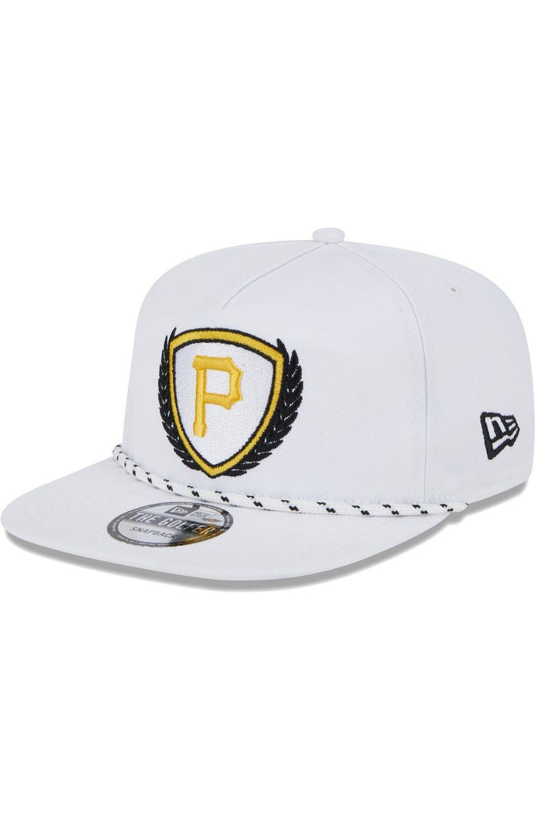 New Era Men's New Era White Pittsburgh Pirates Golfer Tee 9FIFTY Snapback Hat, Alternate, color, White