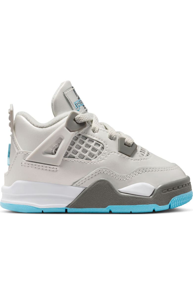 Jordan Air Jordan 4 Retro Basketball Sneaker, Alternate, color, Photon Dust/ Blue Chill