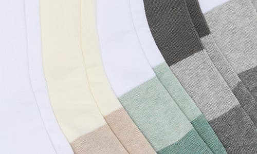 90 Degree By Reflex 5-pack Assorted Rib Half Crew Socks In Multi