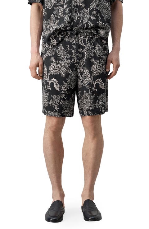 Slim Fit Print Bermuda Shorts