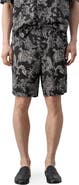 MANGO Slim Fit Print Bermuda Shorts
