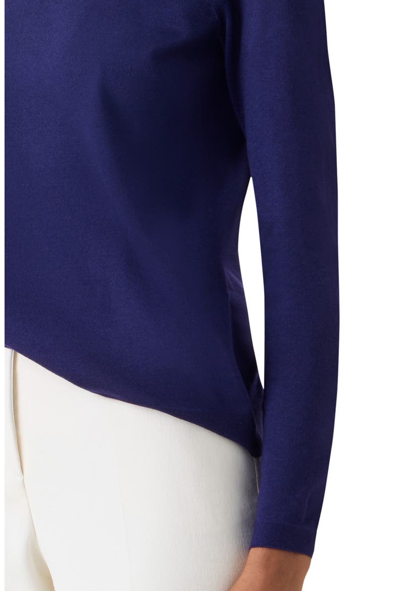 Fine Cashmere & Silk Sweater, Alternate, color, DARK PURPLE