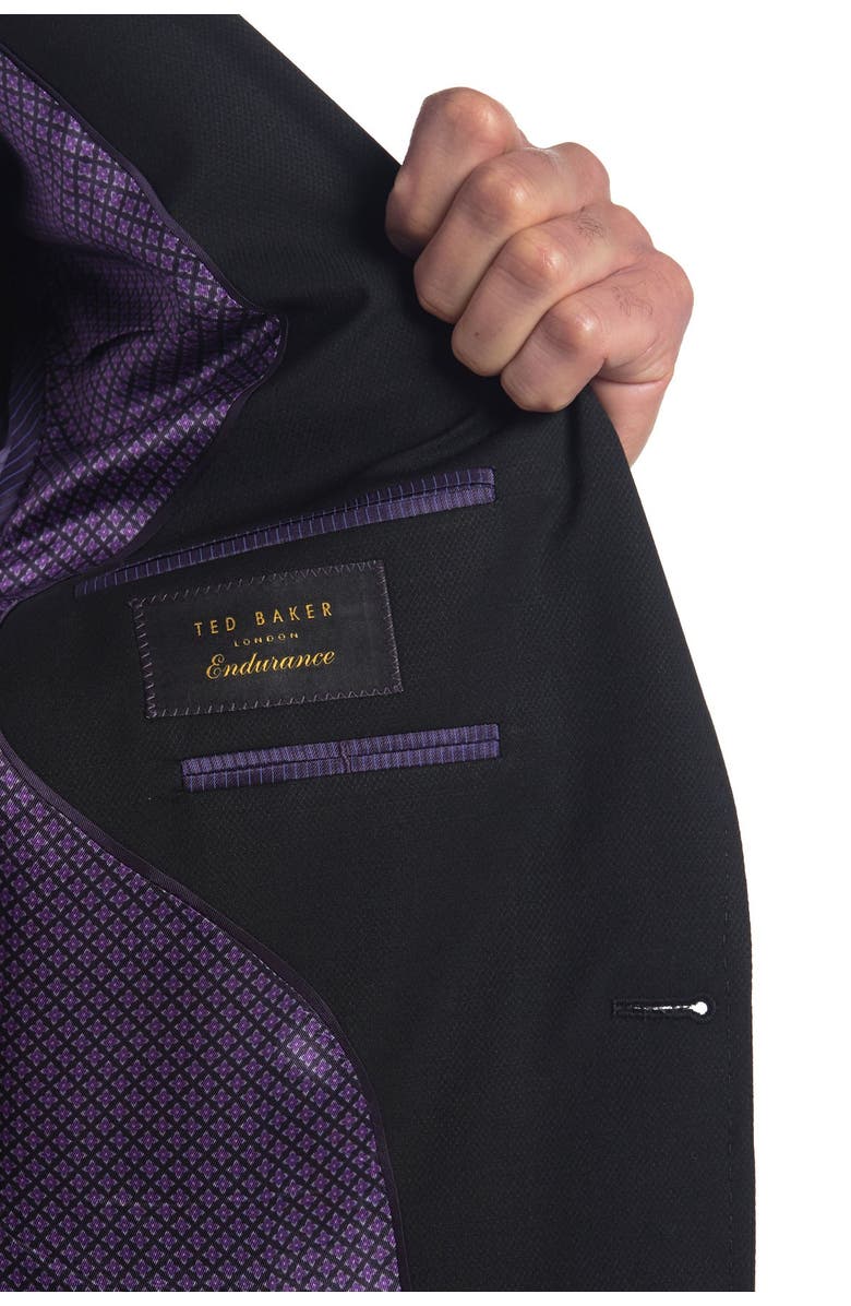 Ted Baker London Jarrow Trim Fit Jacket, Alternate, color, Black