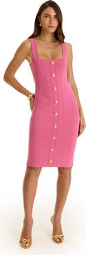 The Noli Shop Helena Button Dress
