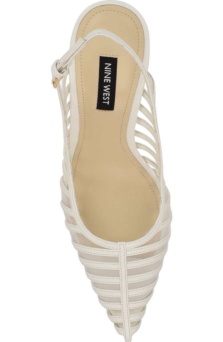 Nine West Filane Pointed Toe Pump, Alternate, color, White