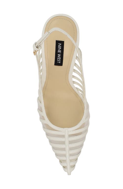 Shop Nine West Filane Pointed Toe Pump In White