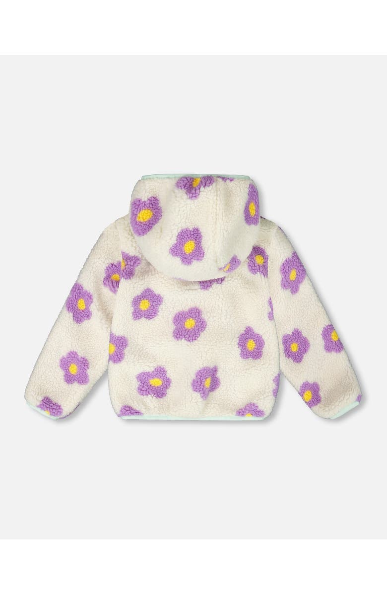 Deux par Deux Reversible Mid-Season Jacket Flower, Alternate, color, Lavender