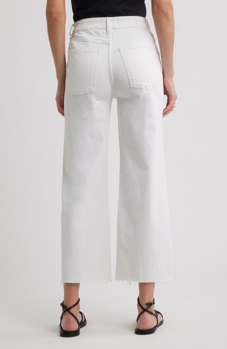 WARP+WEFT ICN High Waist Crop Wide Leg Jeans, Alternate, color, Optic