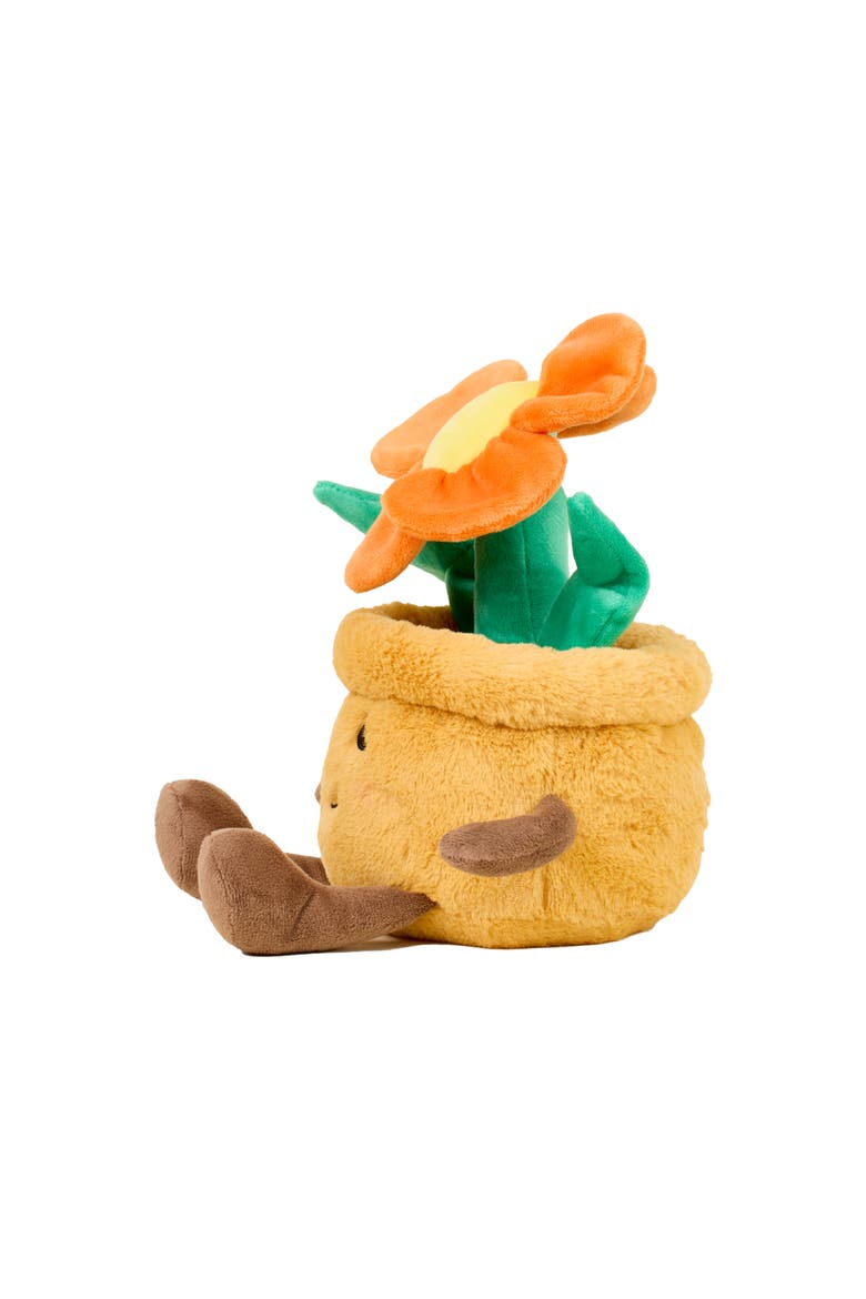 Flower Pot Plush Toy, Alternate, color, Orange