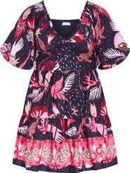 City Chic Simono Fit & Flare Minidress