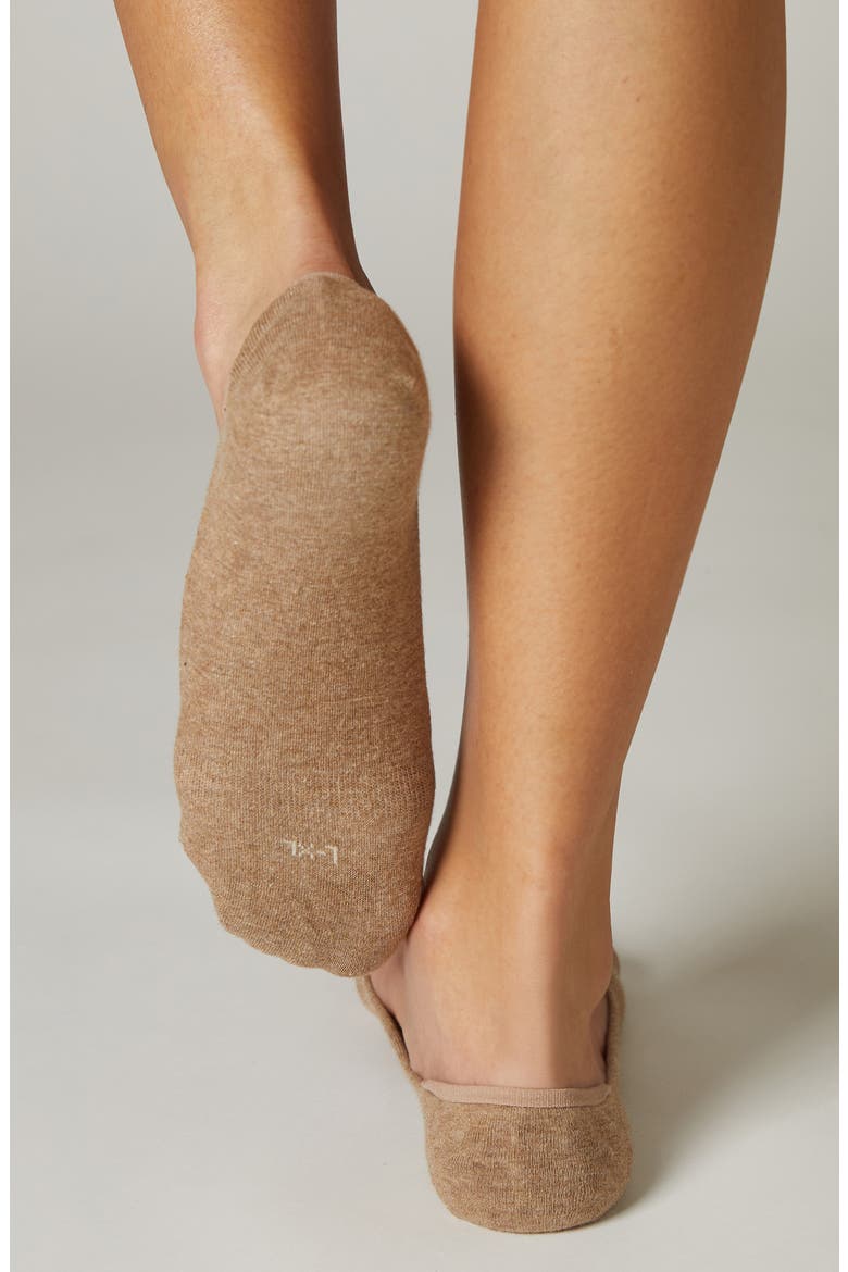 Assorted 3-Pack Cotton Blend No-Show Socks, Alternate, color, BROWN