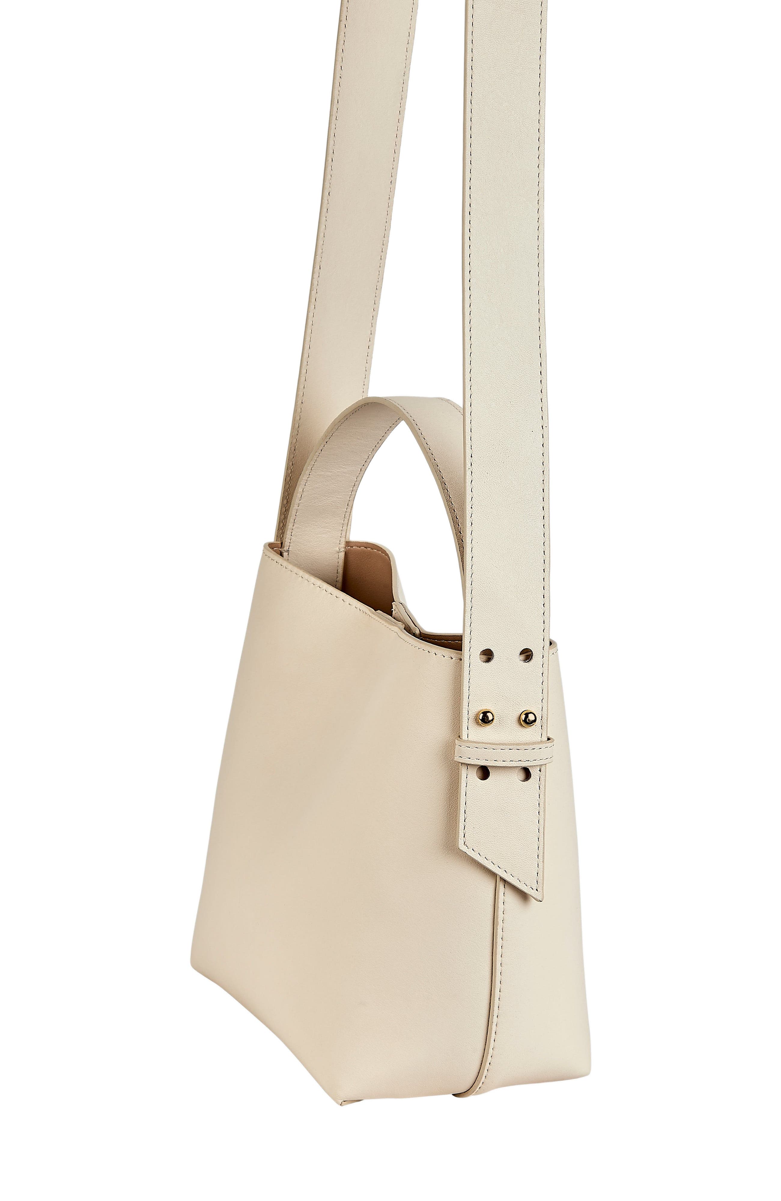 SELENA BUCKET BAG, Alternate, color, IVORY