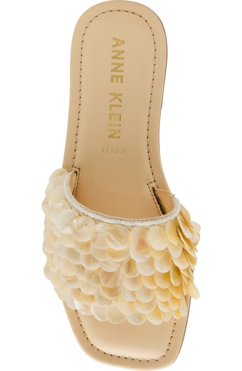 Anne Klein Brianne Slide Sandal, Alternate, color, Ivory Shells
