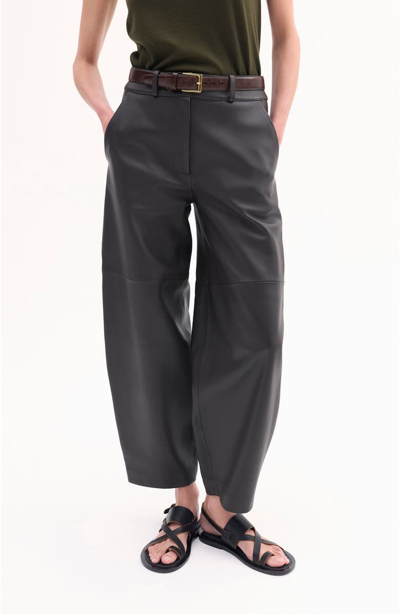 CO Cropped Leather Trouser, Main, color, 