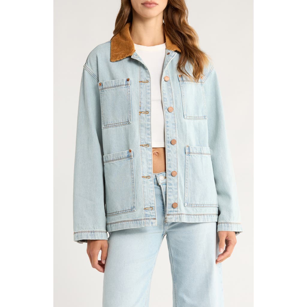 Blanknyc Crack Of Dawn Jacket Light Indigo In Blue