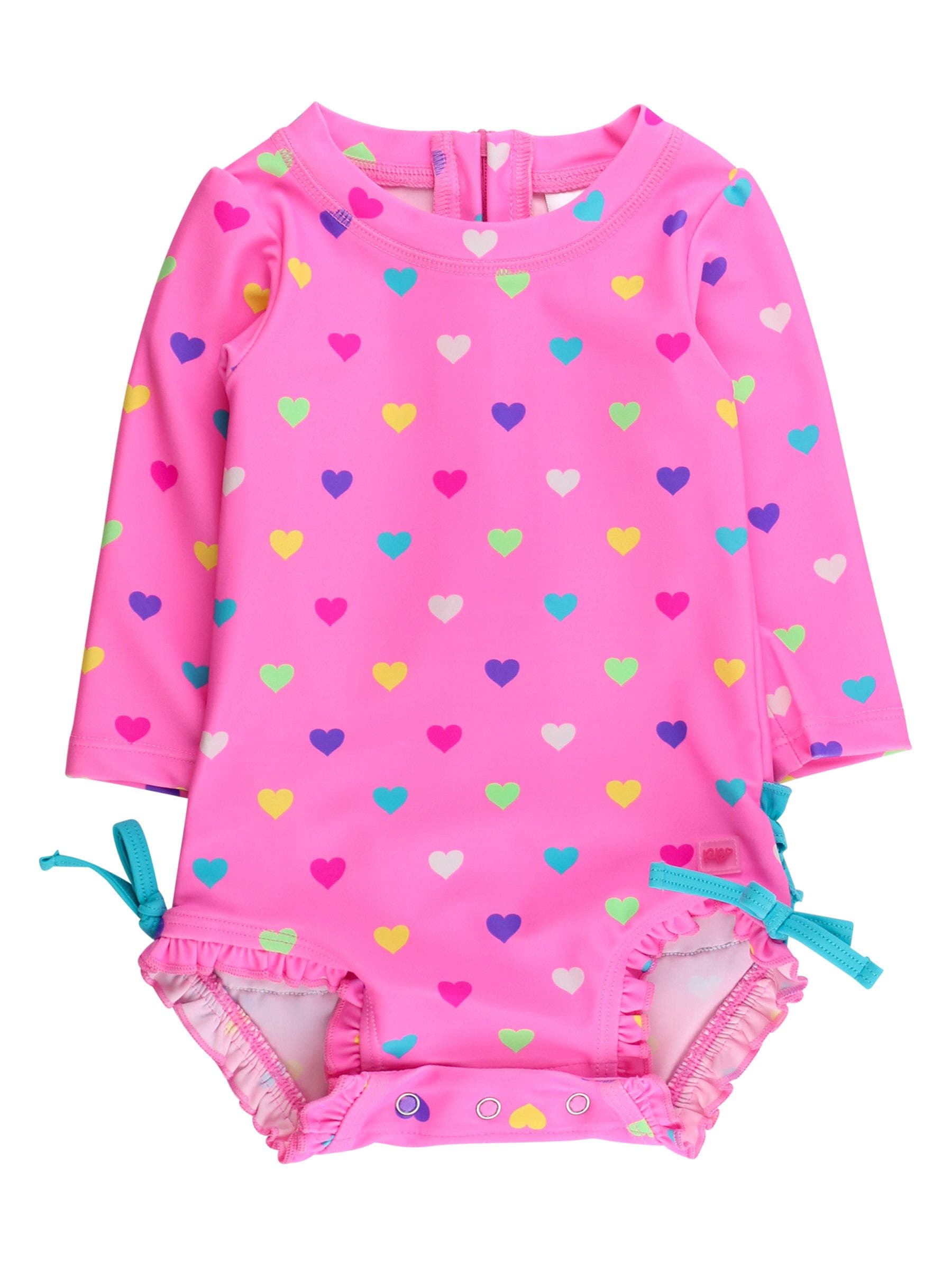 Neon Pink Colorful Hearts