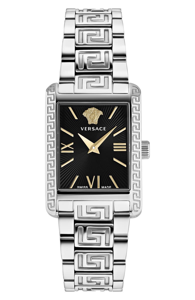 Versace Tonneau Bracelet Watch, 23mm x 33mm, Main, color, Stainless Steel