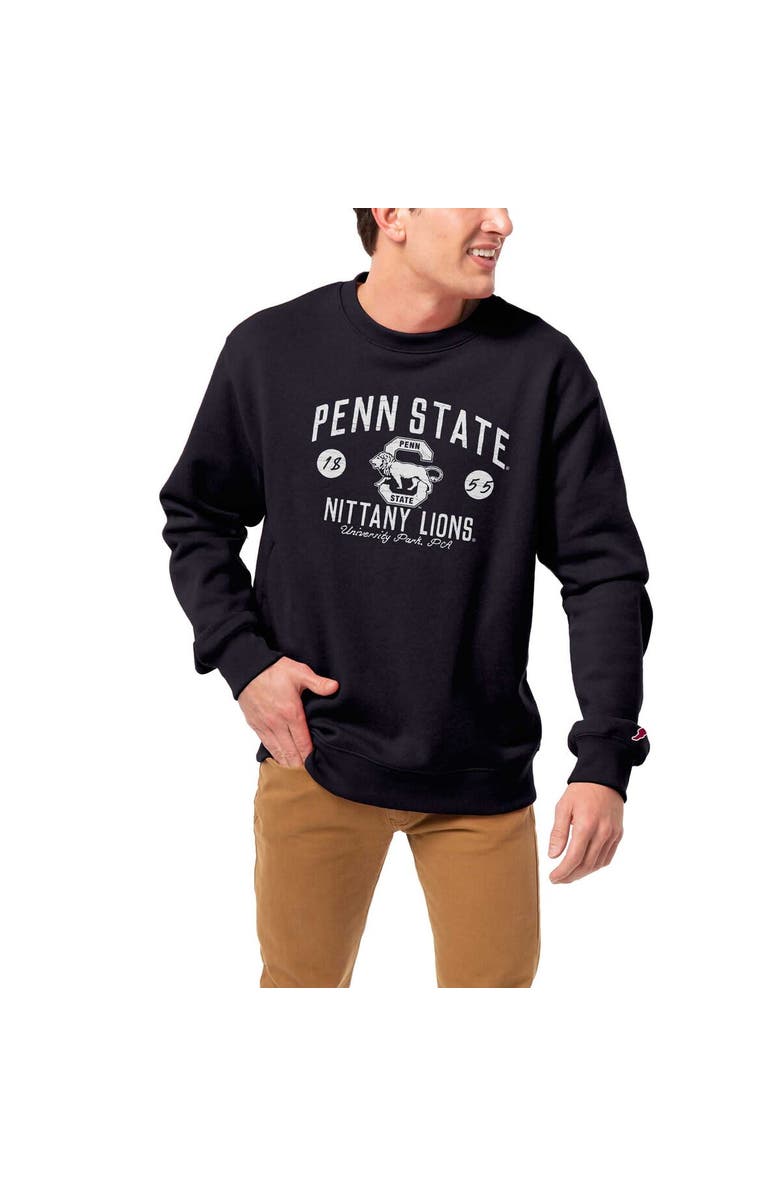 LEAGUE COLLEGIATE WEAR Men's League Collegiate Wear  Navy Penn State Nittany Lions Bendy Arch Essential Pullover Sweatshirt, Alternate, color, Navy