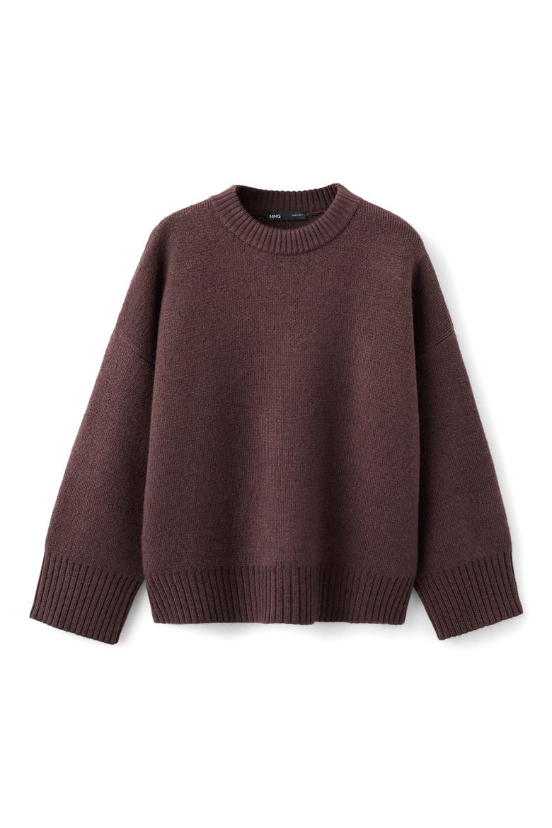 Crewneck Sweater, Alternate, color, WINE