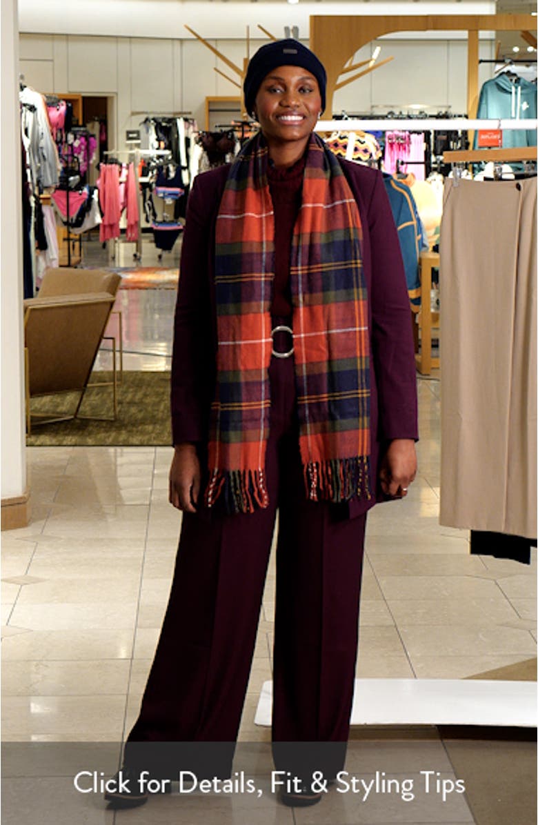 Swinton Tartan Scarf & Beanie Set, sales video thumbnail