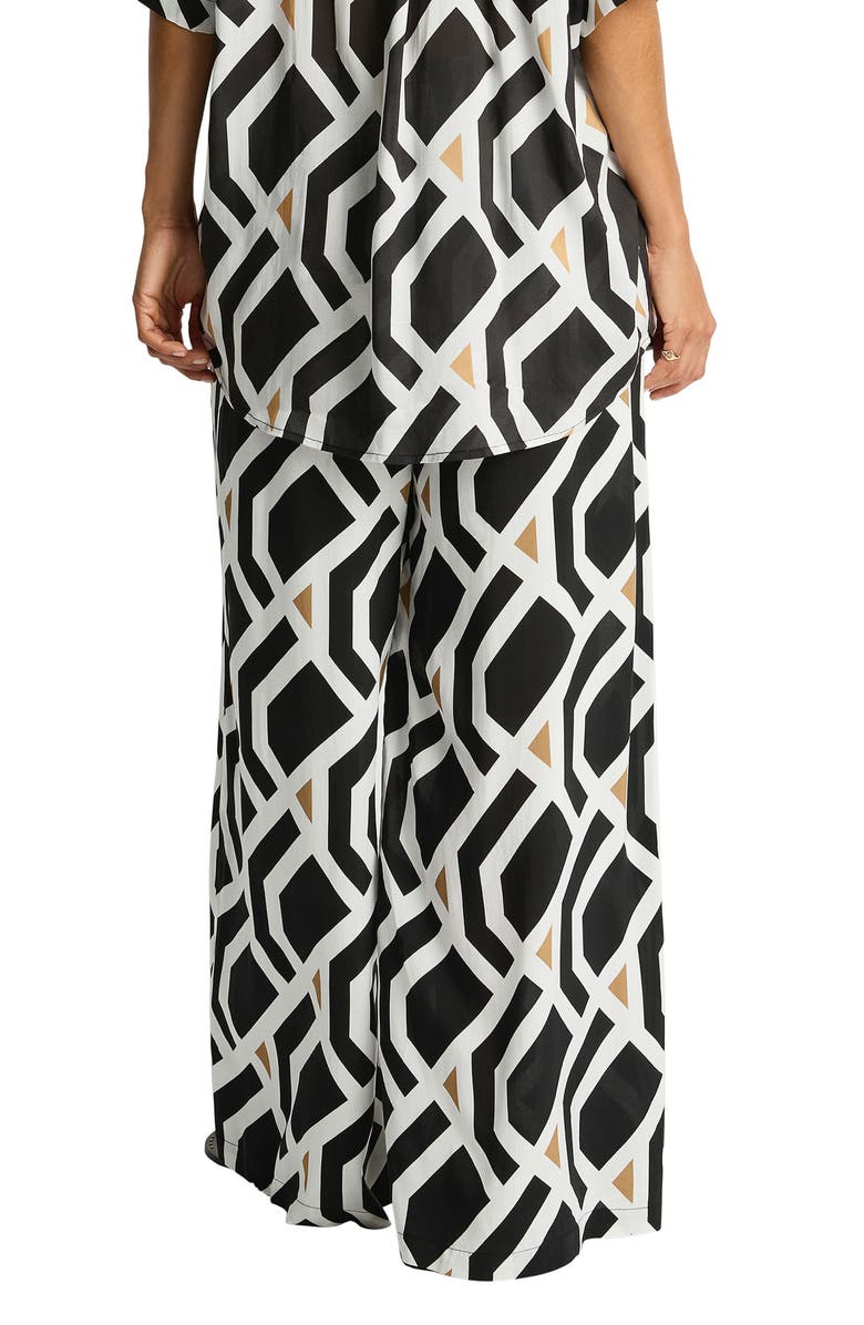 Sea Level Surf Cover-Up Pants, Alternate, color, Black Print