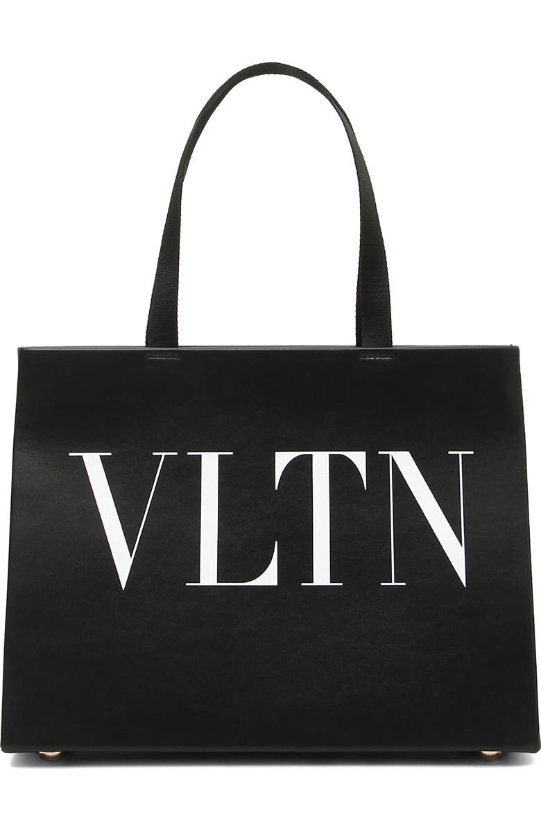 Valentino Garavani VLTN Leather Tote, Main, color,