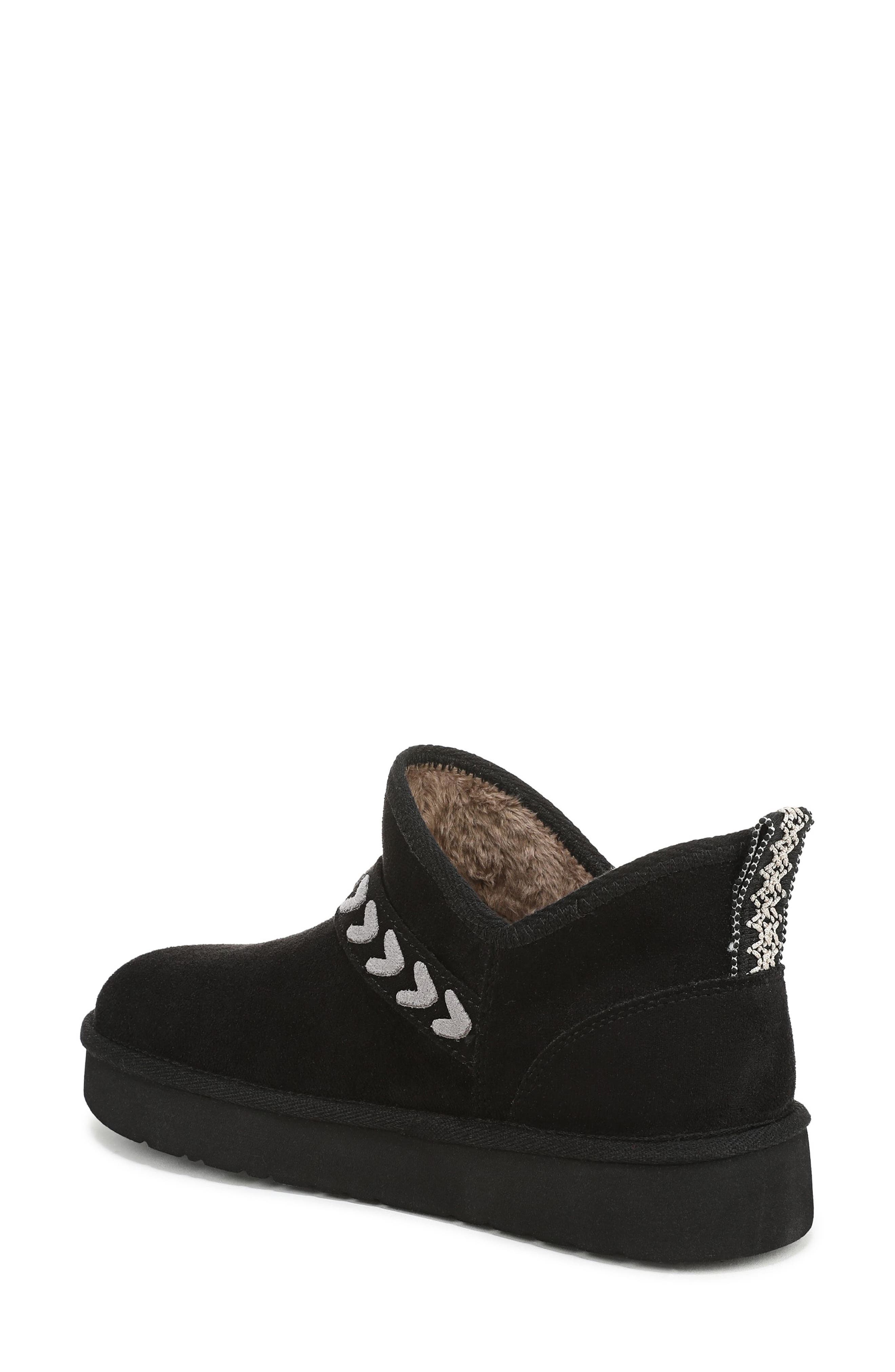 Blowfish Malibu Mokolo Faux Fur Lined Bootie, Alternate, color, Black Faux Suede