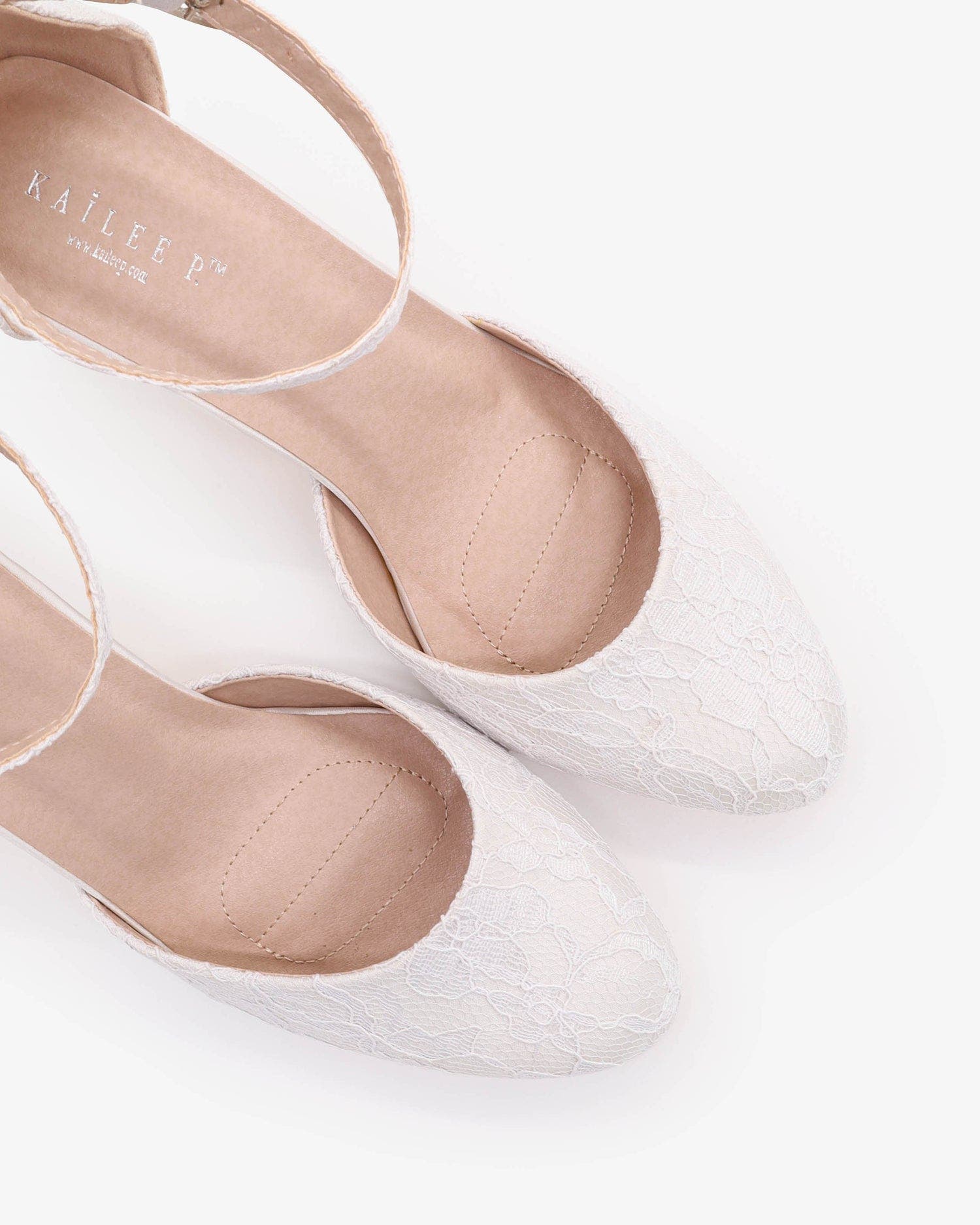 Kailee P Jasmin Lace Block Heel with Ankle Strap, Alternate, color, 