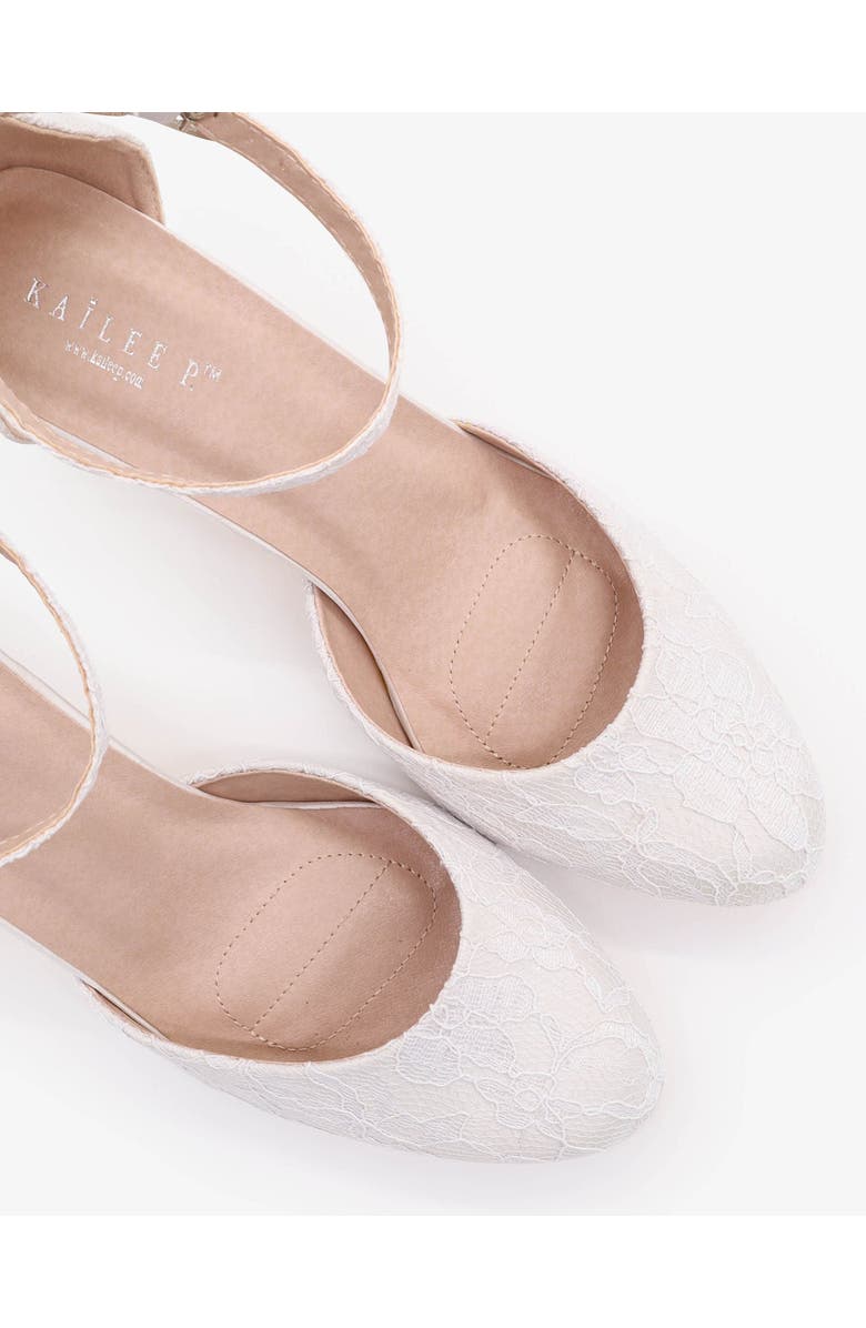 Kailee P Jasmin Lace Block Heel with Ankle Strap, Alternate, color,