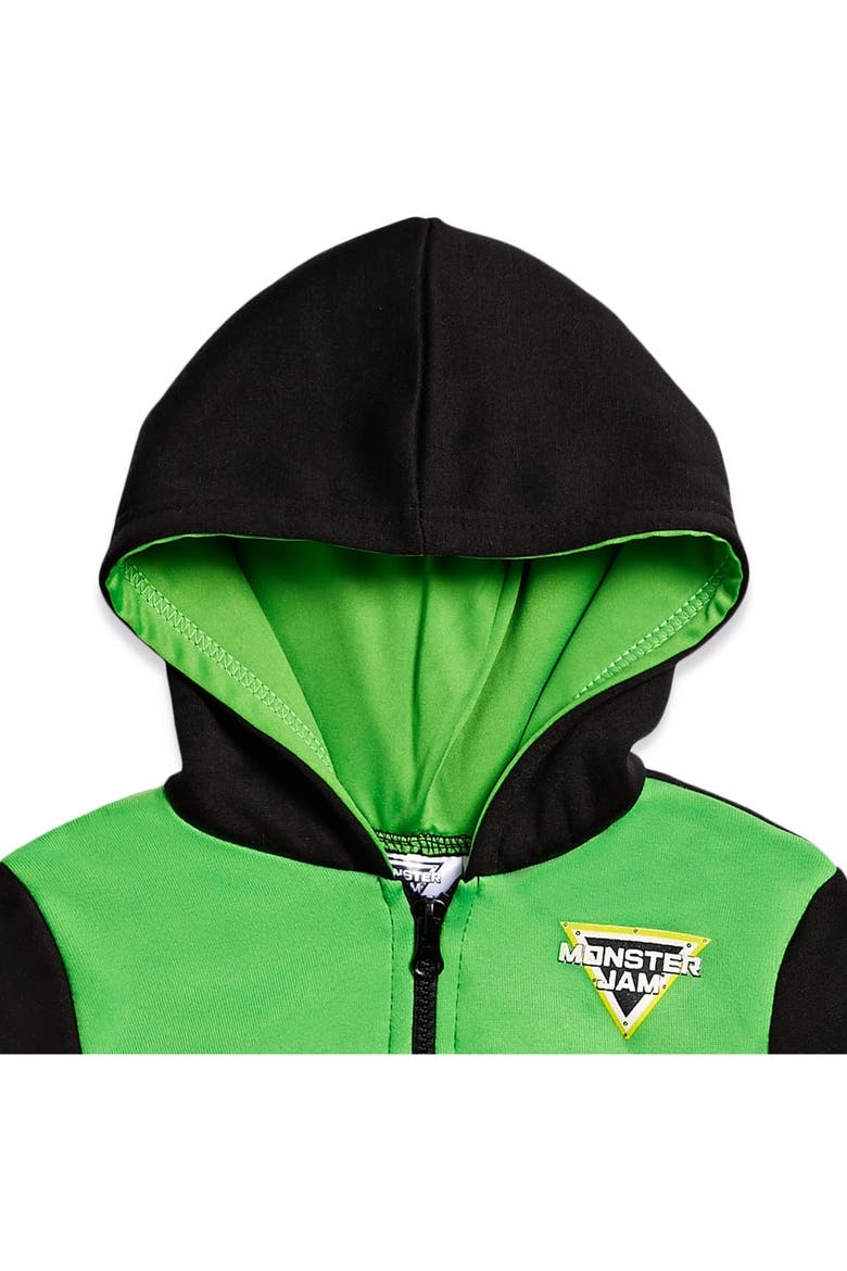 Grave Digger Fleece Hooded Sweatshirt, Alternate, color, Grave Digger Green