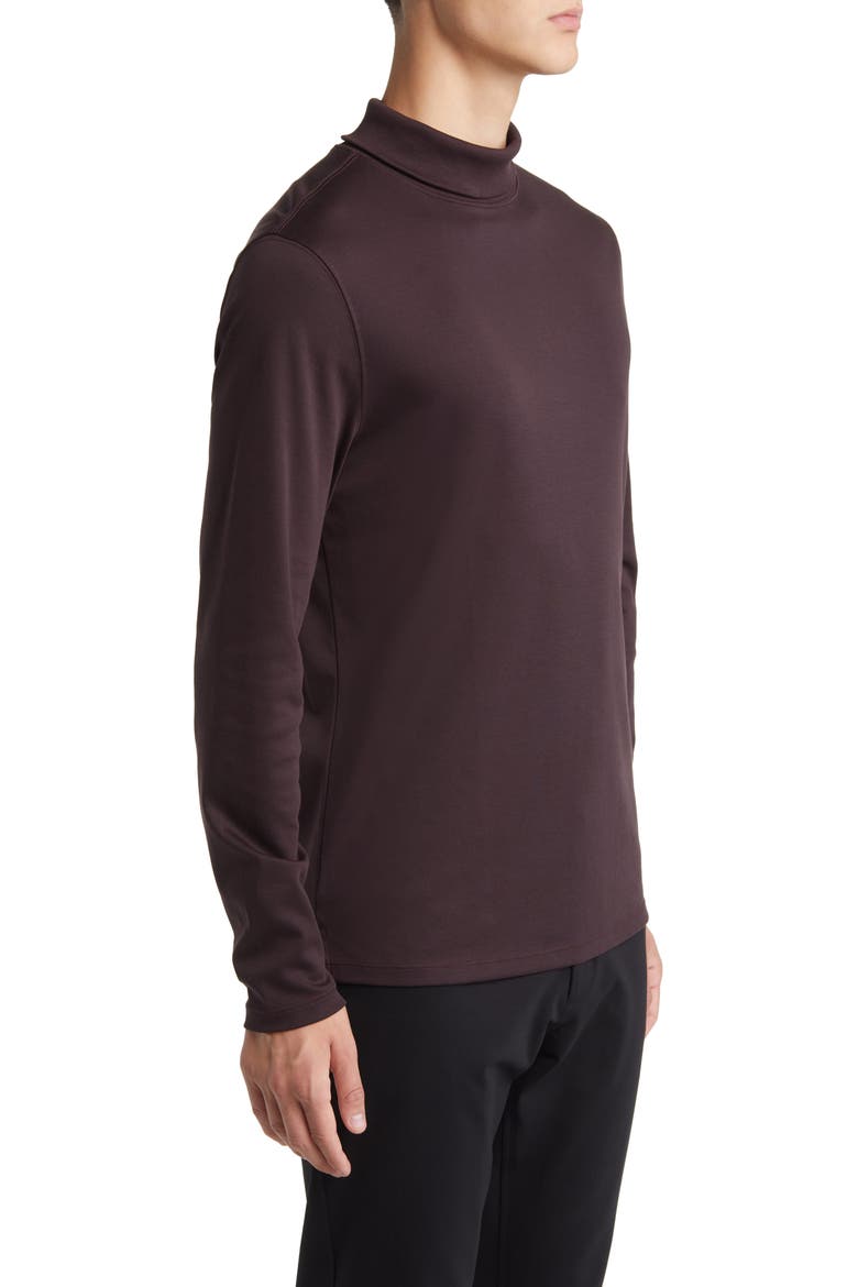 Georgia Cotton Turtleneck, Alternate, color, PORT
