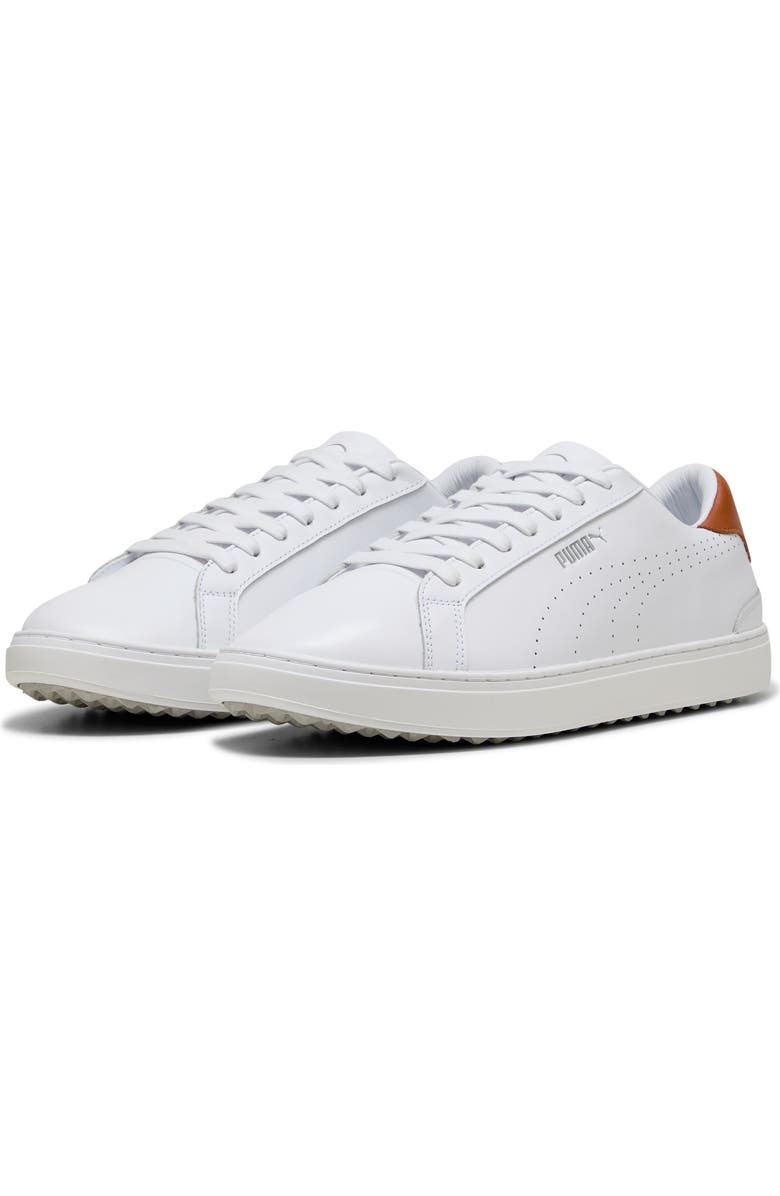 PUMA GOLF Classic G Golf Shoes, Main, color, Puma White-Ash Gray