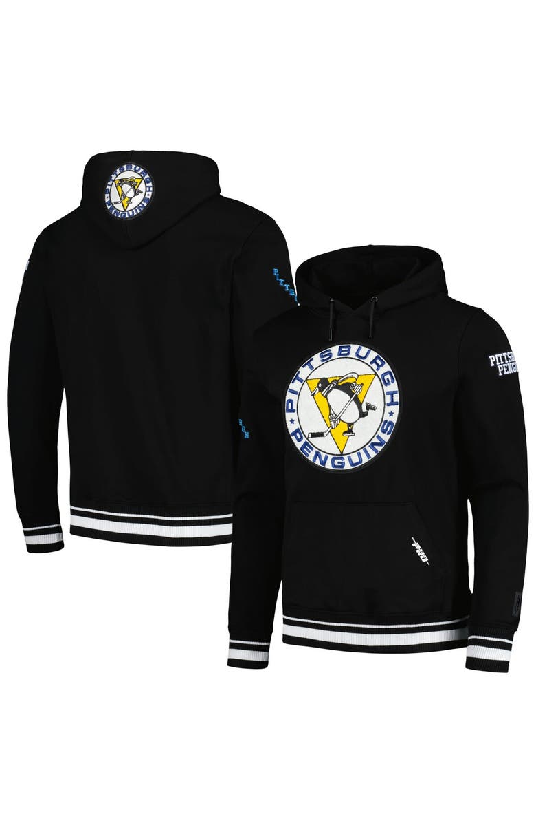PRO STANDARD Men's Pro Standard Black Pittsburgh Penguins Retro Classic Fleece Pullover Hoodie, Main, color, Black