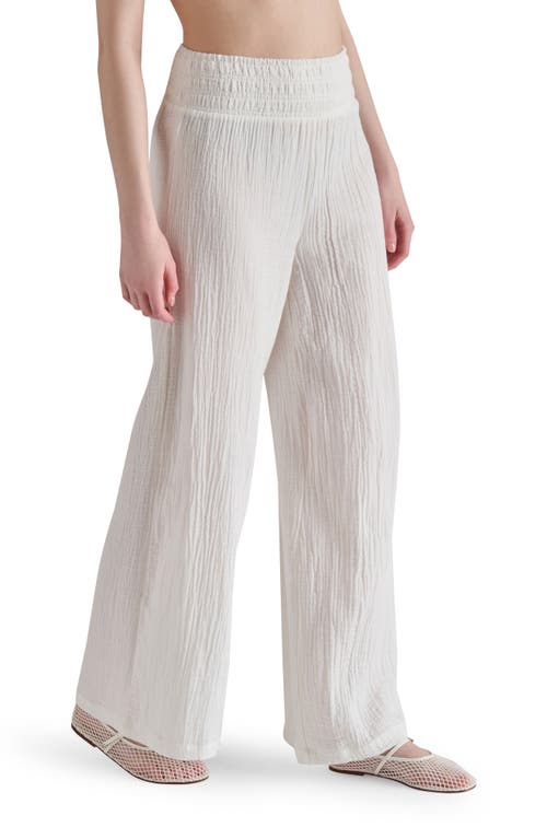 Steve Madden Cotton Gauze Wide Leg Pants