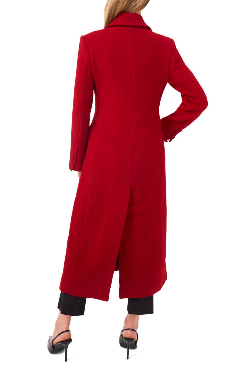 Ted Baker Bow Wool Blend Longline Coat, Alternate, color, Wild Crimson