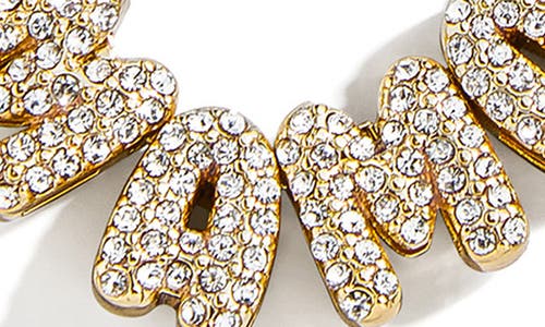 Baublebar Mama Pendant Necklace In Gold/clear